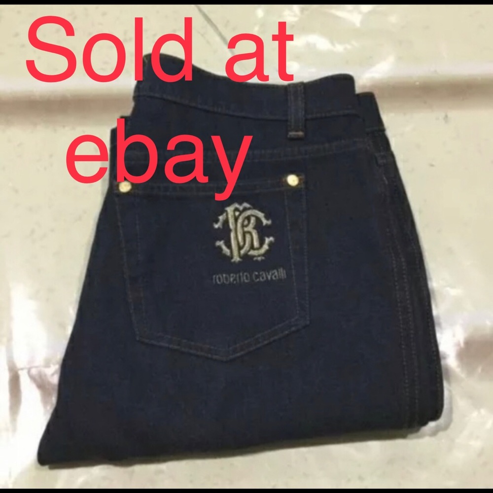 Roberto cavalli stretch jeans 30x34 made in italy